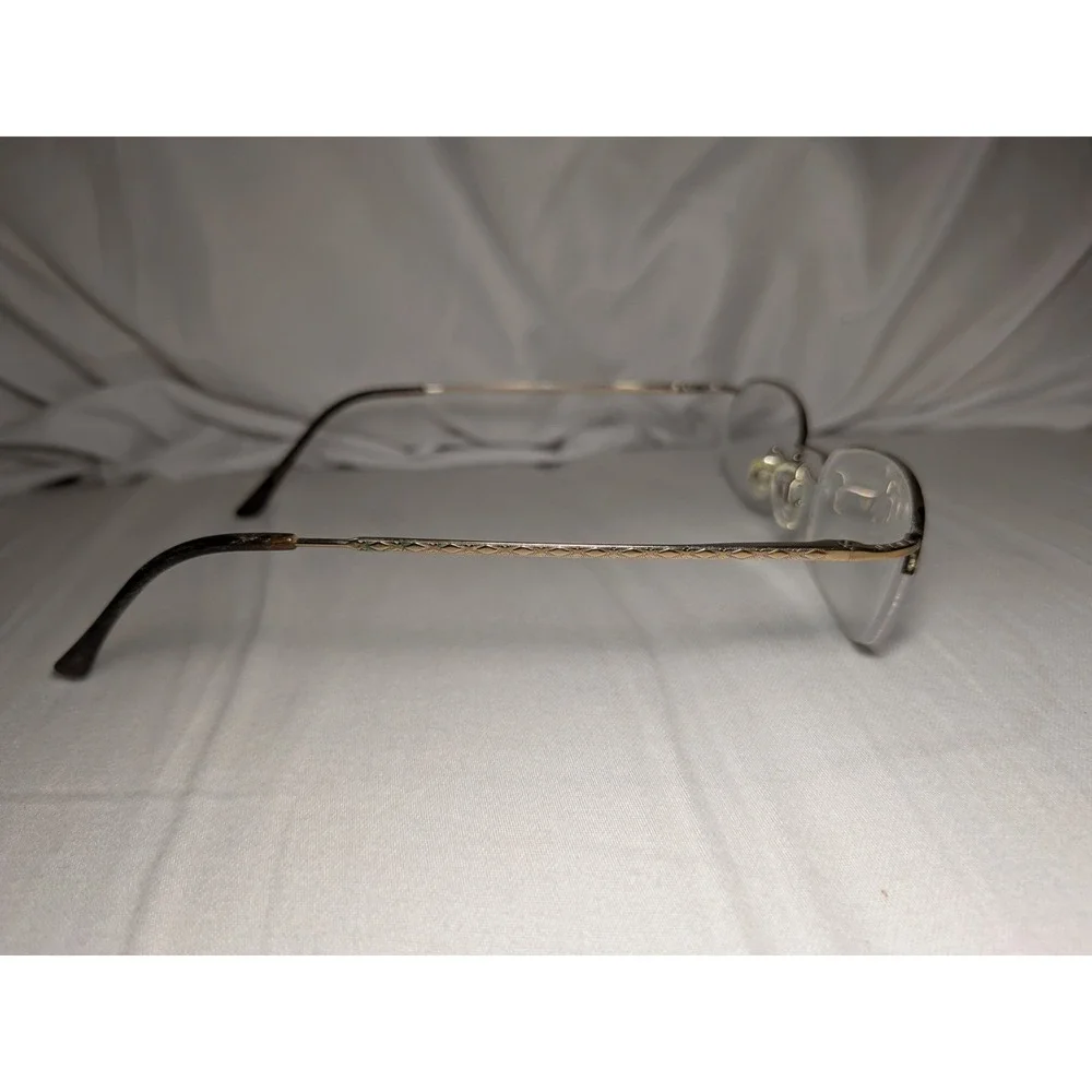 Polo Ralph Lauren 1004 9012 Gold Oval Semi-Rimless Eyeglasses Frames 49-19-135